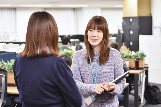 インタビューの様子