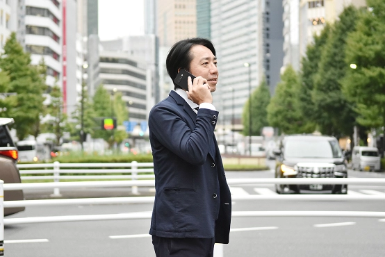 インタビューの様子